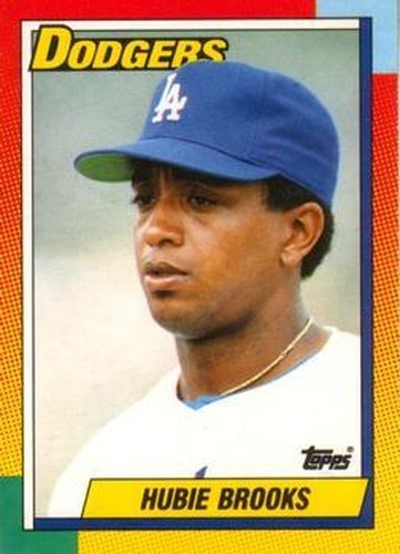 #14T Hubie Brooks - Los Angeles Dodgers - 1990 Topps Traded Baseball