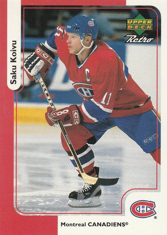 #MCD-14 Saku Koivu - Montreal Canadiens - 1999-00 McDonald's Upper Deck Hockey