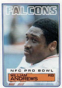 #14 William Andrews - Atlanta Falcons - 1983 Topps Football