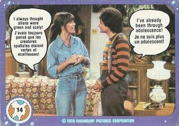 #14 I Always Thought Aliens Were Green and Scaly! - 1978 O-Pee-Chee Mork & Mindy
