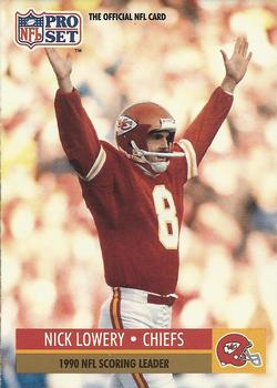 #14 Nick Lowery - Kansas City Chiefs - 1991 Pro Set Football