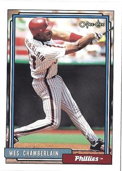 #14 Wes Chamberlain - Philadelphia Phillies - 1992 O-Pee-Chee Baseball