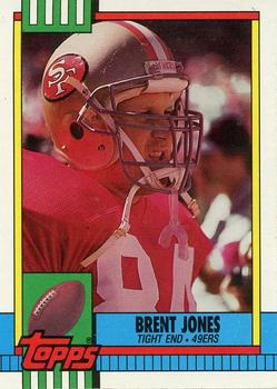 #14 Brent Jones - San Francisco 49ers - 1990 Topps Football