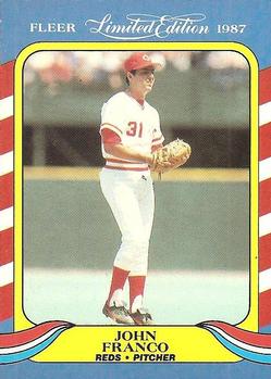 #14 John Franco - Cincinnati Reds - 1987 Fleer Limited Edition Baseball