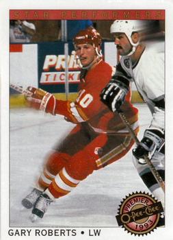 #14 Gary Roberts - Calgary Flames - 1992-93 O-Pee-Chee Premier Hockey - Star Performers