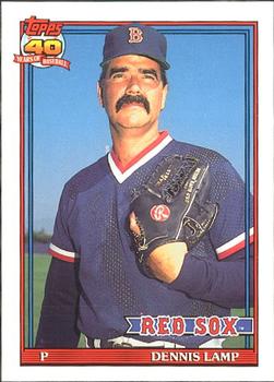 #14 Dennis Lamp - Boston Red Sox - 1991 O-Pee-Chee Baseball