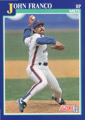 #14 John Franco - New York Mets - 1991 Score Baseball