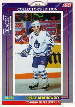 #14 Drake Berehowsky - Toronto Maple Leafs - 1993-94 Black's Score Toronto Maple Leafs Hockey