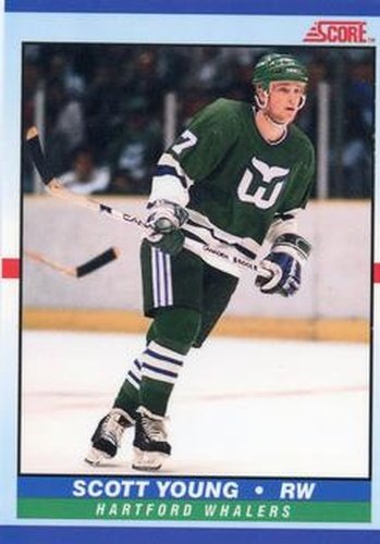 #14 Scott Young - Hartford Whalers - 1990-91 Score Young Superstars Hockey