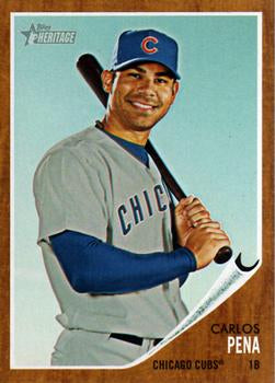 #14 Carlos Pena - Chicago Cubs - 2011 Topps Heritage Baseball