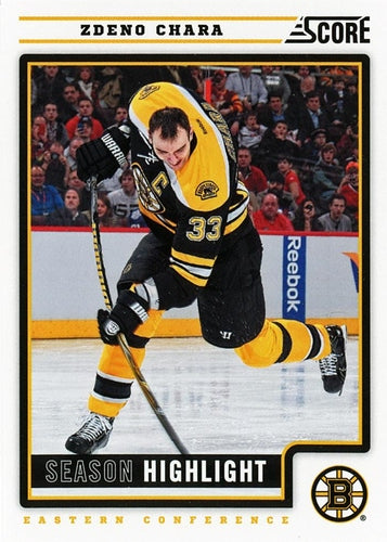 #14 Zdeno Chara - Boston Bruins - 2012-13 Score Hockey