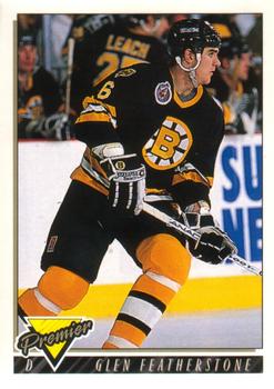 #14 Glen Featherstone - Boston Bruins - 1993-94 O-Pee-Chee Premier Hockey