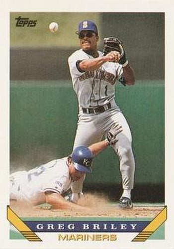 #14 Greg Briley - Seattle Mariners - 1993 Topps Baseball