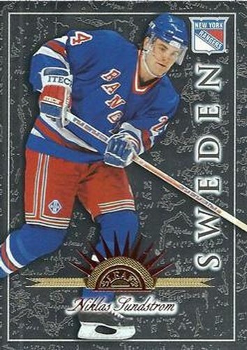 #14 - Niklas Sundstrom - New York Rangers - 1995-96 Zenith - Rookie Roll Call Hockey