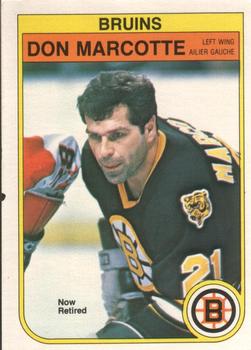 #14 Don Marcotte - Boston Bruins - 1982-83 O-Pee-Chee Hockey