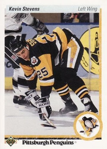 #14 Kevin Stevens - Pittsburgh Penguins - 1990-91 Upper Deck Hockey