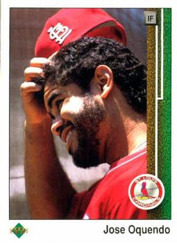 #514 Jose Oquendo - St. Louis Cardinals - 1989 Upper Deck Baseball