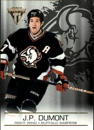 #14 J.P. Dumont - Buffalo Sabres - 2003-04 Pacific Private Stock Titanium Hockey