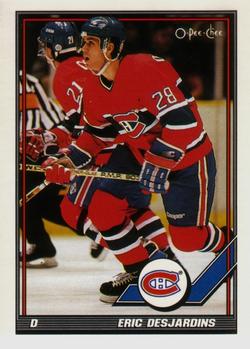 #14 Eric Desjardins - Montreal Canadiens - 1991-92 O-Pee-Chee Hockey