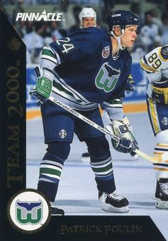 #14 Patrick Poulin - Hartford Whalers - 1992-93 Pinnacle Canadian Hockey - Team 2000