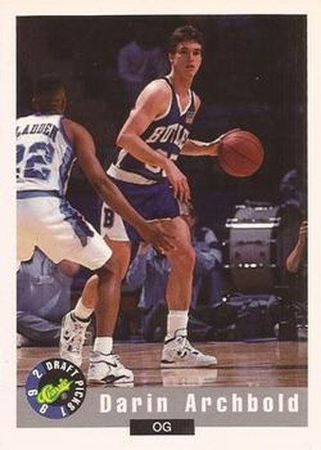 #14 Darin Archbold - Butler Bulldogs - 1992 Classic Draft Basketball