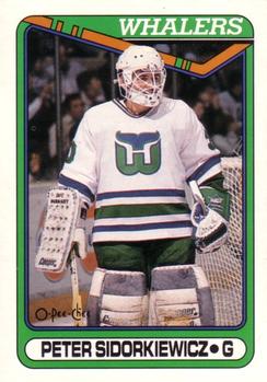 #14 Peter Sidorkiewicz - Hartford Whalers - 1990-91 O-Pee-Chee Hockey
