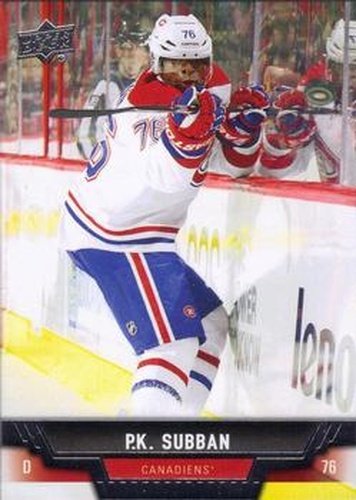 #14 P.K. Subban - Montreal Canadiens - 2013-14 Upper Deck Hockey