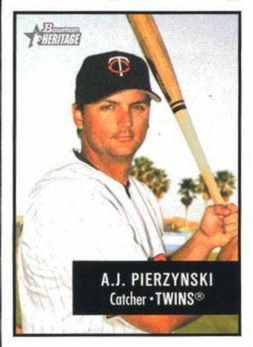 #14 A.J. Pierzynski - Minnesota Twins - 2003 Bowman Heritage Baseball