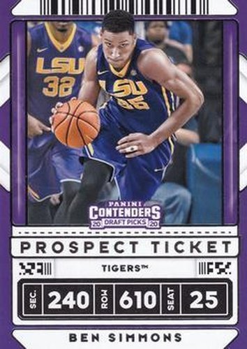 #14 Ben Simmons - LSU Tigers - 2020 Panini Contenders Draft Picks Basketball