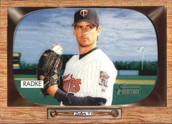 #14 Brad Radke - Minnesota Twins - 2004 Bowman Heritage Baseball