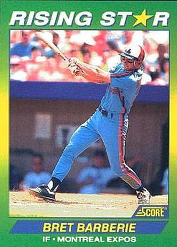 #14 Bret Barberie - Montreal Expos - 1992 Score 100 Rising Stars Baseball