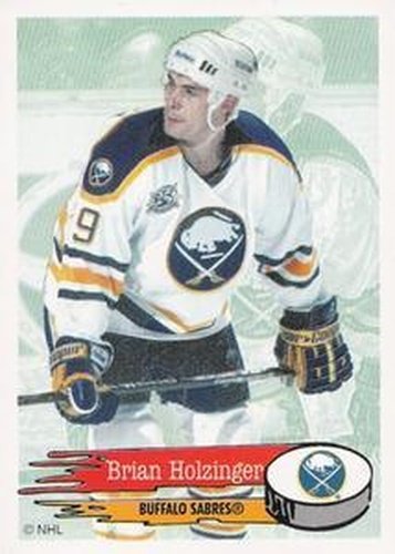 #14 Brian Holzinger - Buffalo Sabres - 1995-96 Panini Hockey Stickers