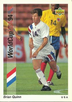 #14 Brian Quinn - USA - 1993 Upper Deck World Cup Preview English/Spanish Soccer