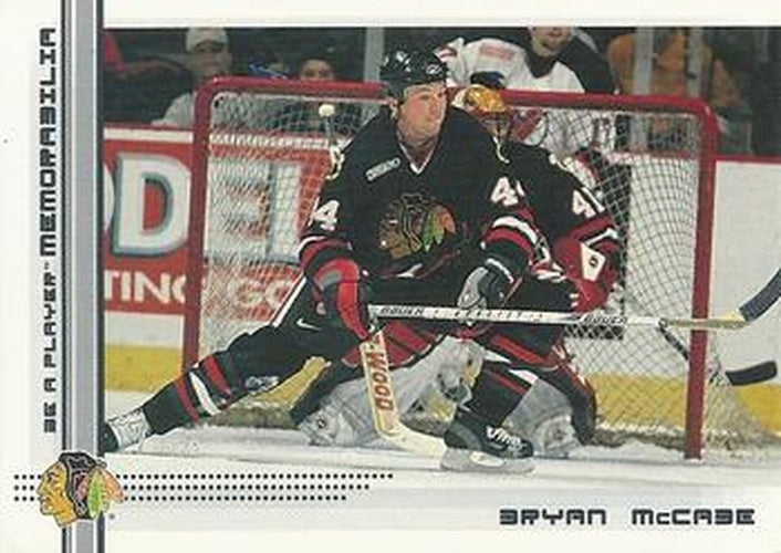 #14 Bryan McCabe - Chicago Blackhawks - 2000-01 Be a Player Memorabilia Hockey