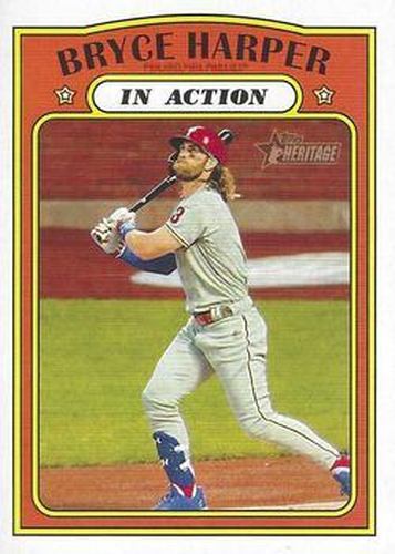 #14 Bryce Harper - Philadelphia Phillies - 2021 Topps Heritage Baseball
