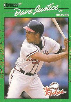 #14 Dave Justice - Atlanta Braves - 1990 Donruss The Rookies Baseball