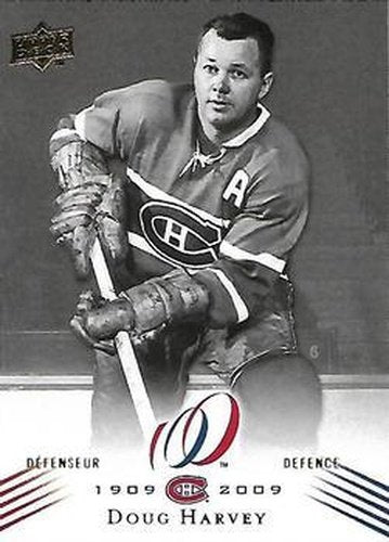 #14 Doug Harvey - Montreal Canadiens - 2008-09 Upper Deck Montreal Canadiens Centennial Hockey