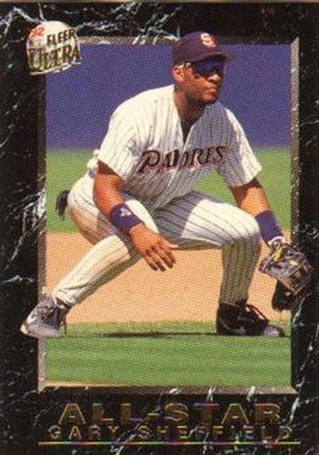#14 Gary Sheffield - San Diego Padres - 1992 Ultra Baseball - All-Stars