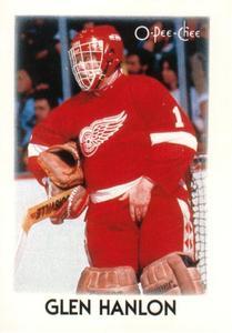 #14 Glen Hanlon - Detroit Red Wings - 1987-88 O-Pee-Chee Minis Hockey