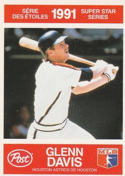 #14 Glenn Davis - Houston Astros - 1991 Post Canada Super Star Series Baseball