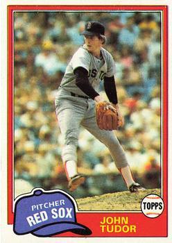 #14 John Tudor - Boston Red Sox - 1981 Topps Baseball