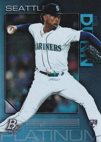 #14 Justin Dunn - Seattle Mariners - 2020 Bowman Platinum Baseball