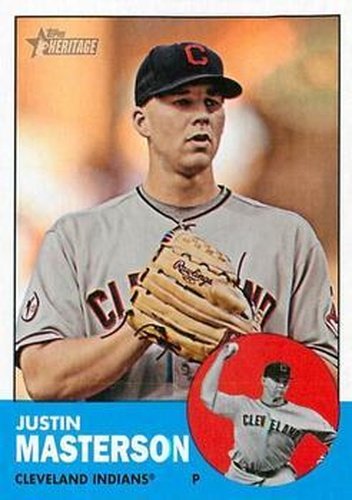 #14 Justin Masterson - Cleveland Indians - 2012 Topps Heritage Baseball