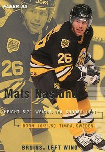 #14 Mats Naslund - Boston Bruins - 1994-95 Fleer Hockey