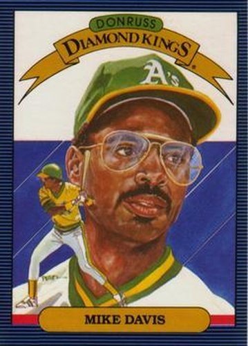 #14 Mike Davis - Oakland Athletics - 1986 Leaf Baseball