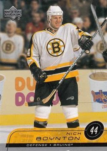 #14 Nick Boynton - Boston Bruins - 2002-03 Upper Deck Hockey