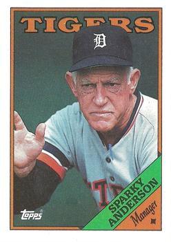 #14 Sparky Anderson - Detroit Tigers - 1988 Topps Baseball