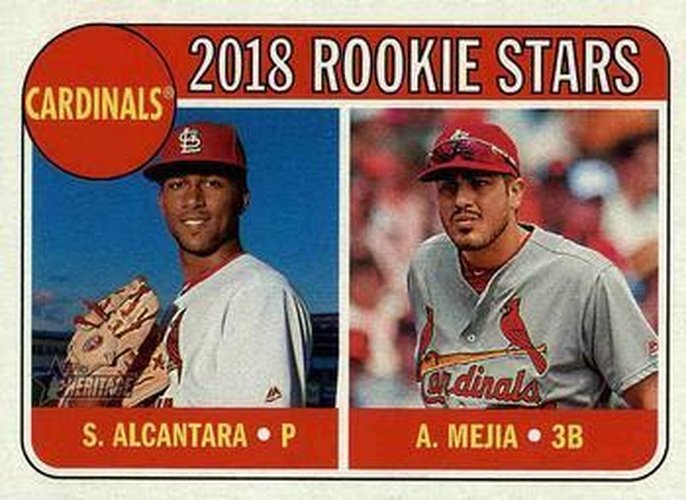 #14 Alex Mejia / Sandy Alcantara - St. Louis Cardinals - 2018 Topps Heritage Baseball