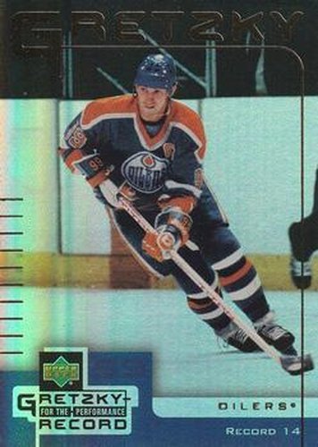 #14 Wayne Gretzky - Edmonton Oilers - 1999-00 Upper Deck McDonald's Wayne Gretzky Performance for the Record Hockey