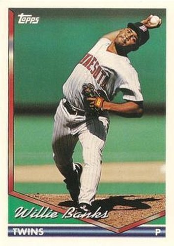 #14 Willie Banks - Minnesota Twins - 1994 Topps Baseball